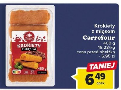 Krokiety z mięsem Carrefour classic promocja