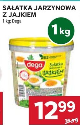 Sałatka jarzynowa z jajkiem Dega 1kg promocja w Stokrotka