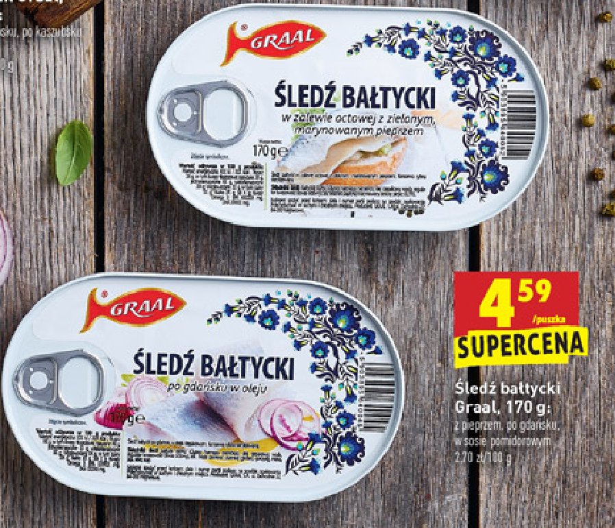 Śledź bałtycki w sosie pomidorowym Graal promocja