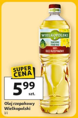 Olej rzepakowy Wielkopolski promocja w Auchan