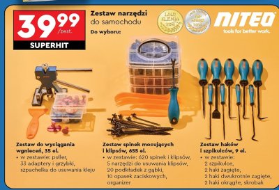 Zestaw hak贸w i szpikulc贸w Niteo tools promocja