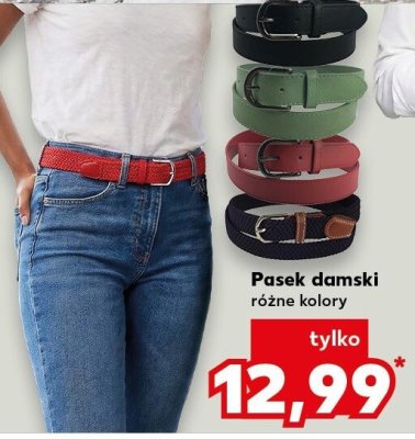 Pasek damski, różne kolory promocja w Kaufland