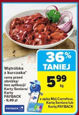 Wątróbka z kurczaka promocja w Carrefour