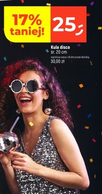 Okulary imprezowe kule disco promocja w Dealz