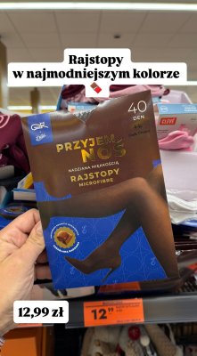 Rajstopy Dark Choco 40 DEN promocja w Biedronka