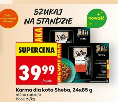 Karma dla kota Sheba, 24x85 g promocja w Biedronka