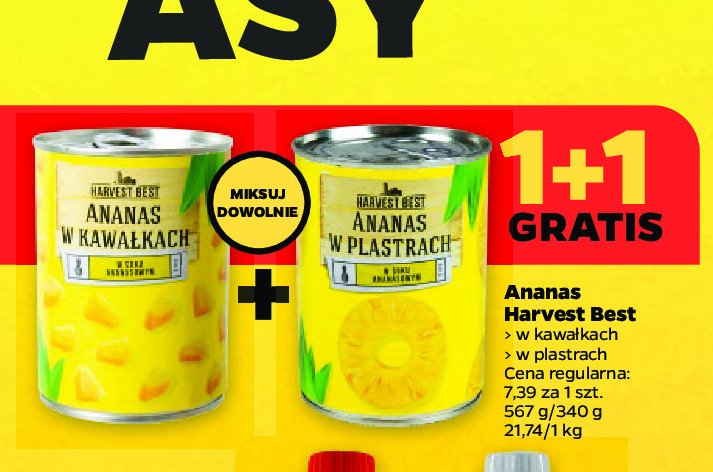 Ananas w plastrach Harvest best promocja