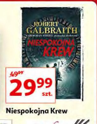 Robert galbraith "niespokojna krew" promocja