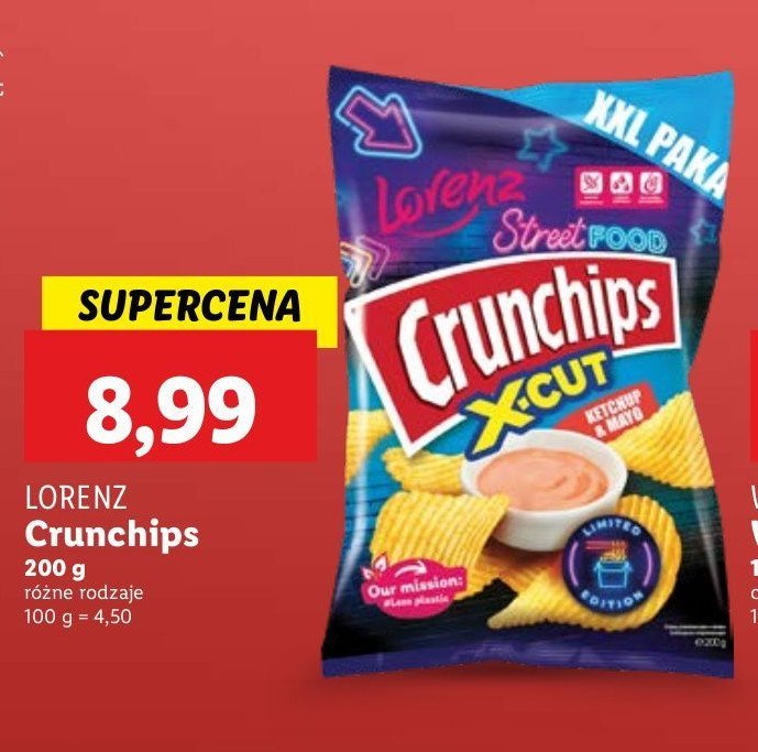 Chipsy ketchup & mayo Crunchips x-cut promocja