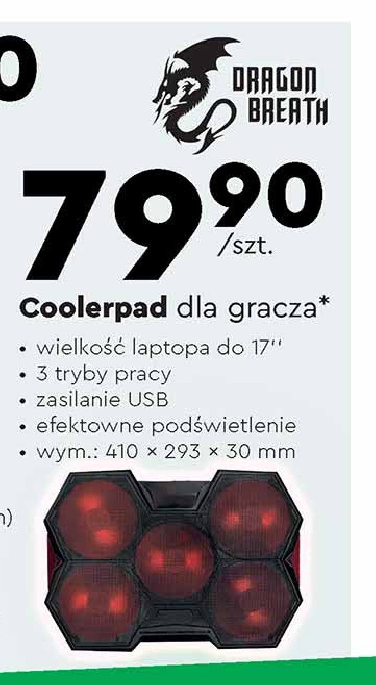 Podstawka ch艂odz膮ca dla gracza Dragon breath promocja