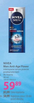 Serum NIVEA Men Anti-Age Power inkrustujące serum przeciw starzeniu się skóry promocja w Hebe