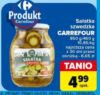 Sałatka szwedzka w zalewie Carrefour promocja