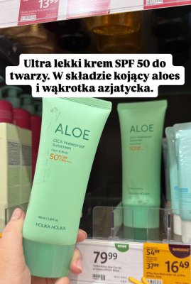 Krem do twarzy i ciała SPF 50 Aloe Cica  promocja w Rossmann