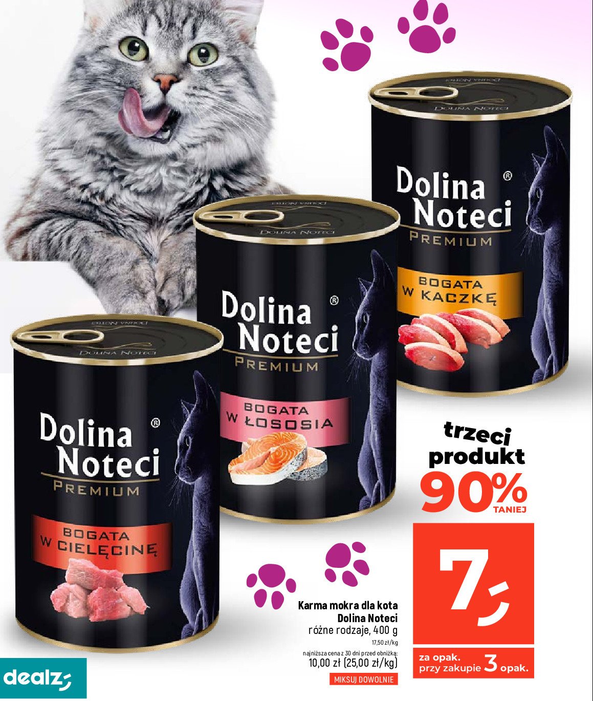 Karma dla kota bogata w kaczkę DOLINA NOTECI PREMIUM promocja