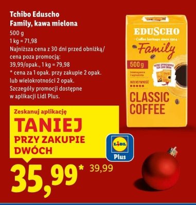 Kawa mielona Eduscho Family promocja w Lidl