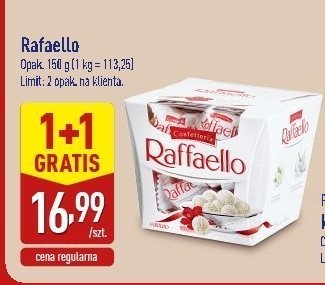 Praliny Raffaello 1+1 GRATIS promocja w Aldi