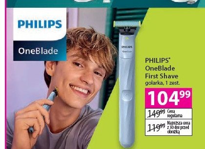 Golarka first shave Philips oneblade promocja