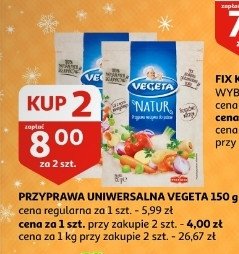 Przyprawa do potraw Vegeta natur promocja