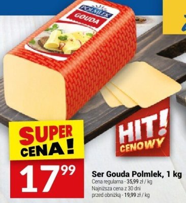 Ser Gouda Polmlek, 1 kg promocja w Twój Market