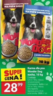 Karma dla psa Wonder Dog sucha, 10 kg promocja w Twój Market