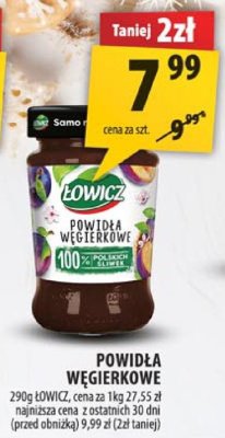 Powidła węgierkowe Łowicz promocja w Arhelan