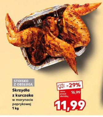 Skrzydełka z kurczaka w marynacie paprykowej promocja w Kaufland