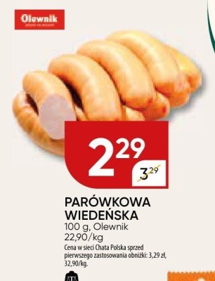 Parówkowa wiedeńska 100 g, Olewnik promocja w Chata Polska