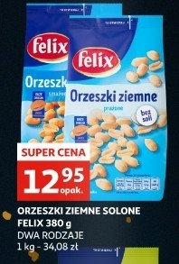 Orzeszki ziemne prażone bez soli Felix orzeszki promocja