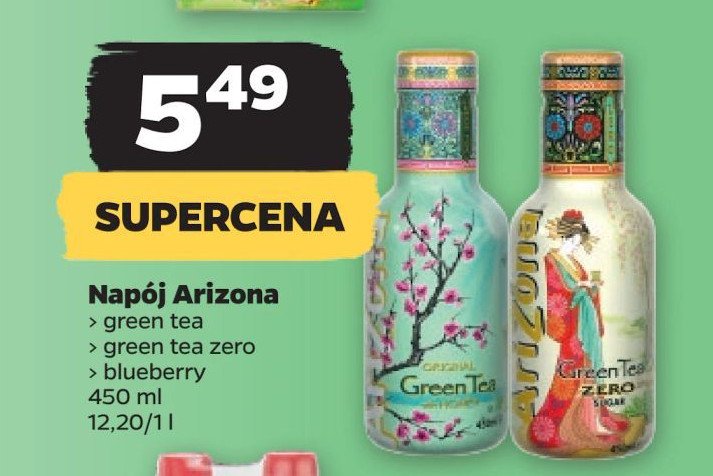 Napój zielona herbata z cytryną Arizona promocja