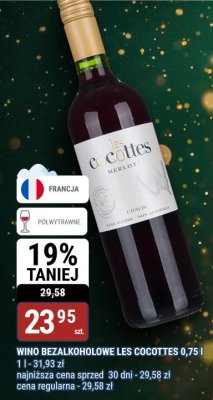 Wino bezalkoholowe Les Cocottes 0,75 l promocja w bi1