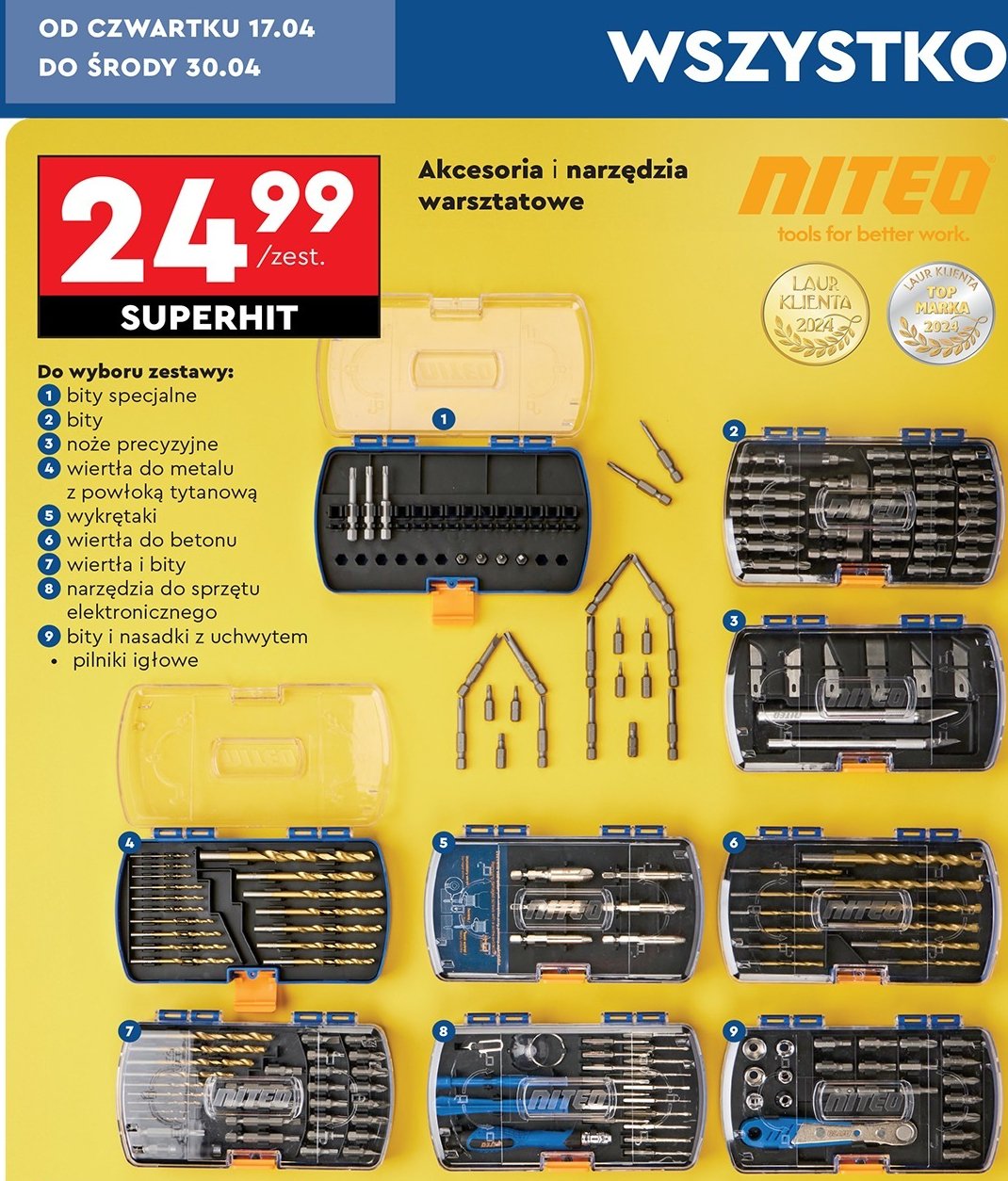Wiert艂a do betonu NITEO promocja