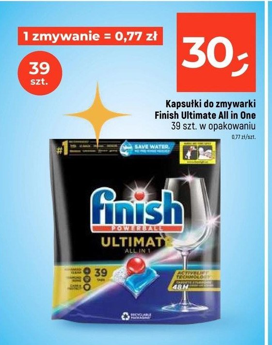 Tabletki do zmywarki Finish powerball ultimate promocja w Dealz