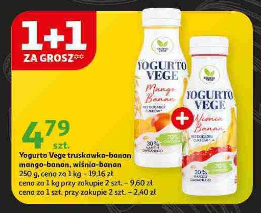 Jogurt truskawka banan Yogurto vege promocja