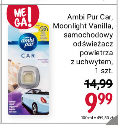 Wkład moonlight vanilla Ambi pur car promocja