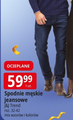 Spodnie męskie jeansowe J&I Trend promocja w Leclerc
