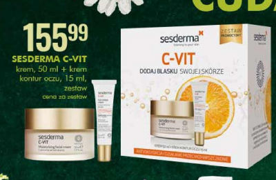 Zestaw krem do twarzy + kontur do oczu Sesderma c-vit promocja