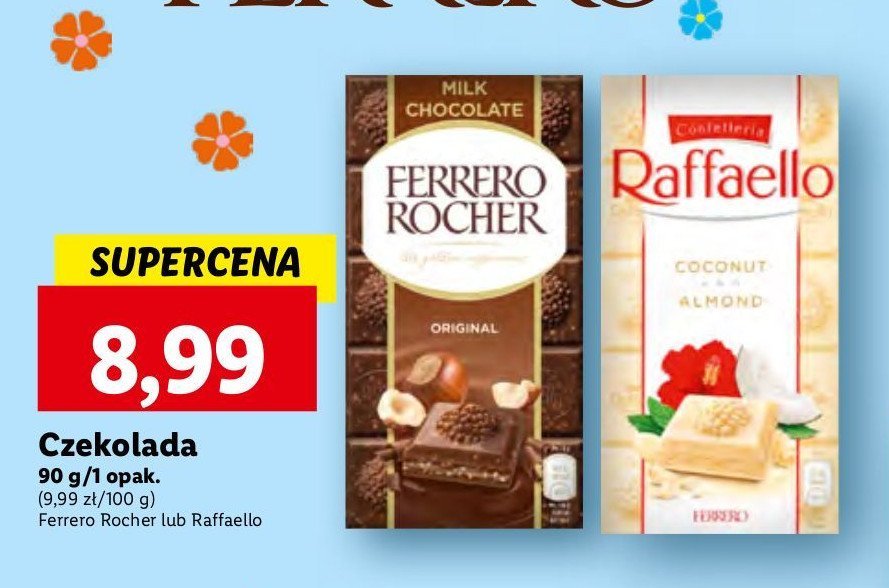 Czekolada milk original Ferrero rocher promocja