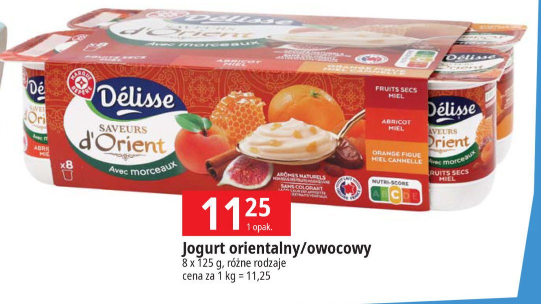 Jogurt owocowy Wiodąca marka delisse promocja