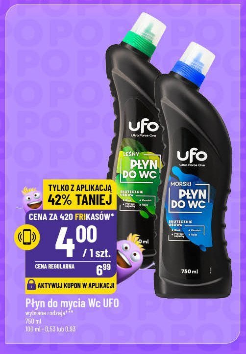 Żel do wc zielony Ufo promocja