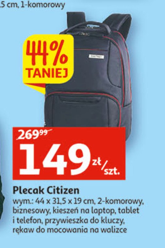 Plecak citizen 44 x 31.5 x 19 cm Coolpack promocja