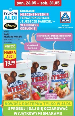 Lody mleczne myszki klasyczne Mucci promocja