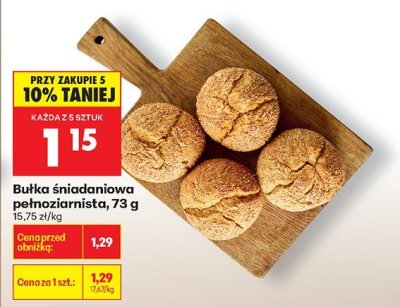Bułka śniadaniowa pełnoziarnista promocja w Biedronka