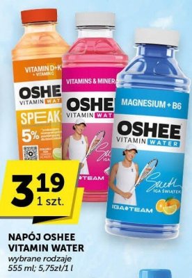 Napój Oshee Vitamin Water wybrane rodzaje promocja w Groszek