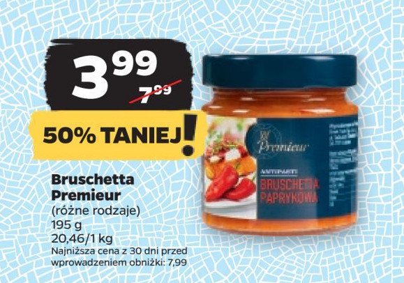 Bruschetta paprykowa Premieur promocja