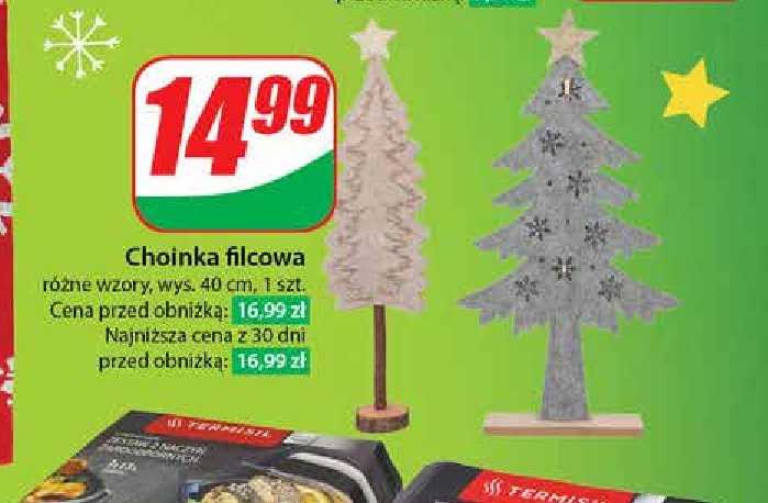 Choinka filcowa 40 cm promocja