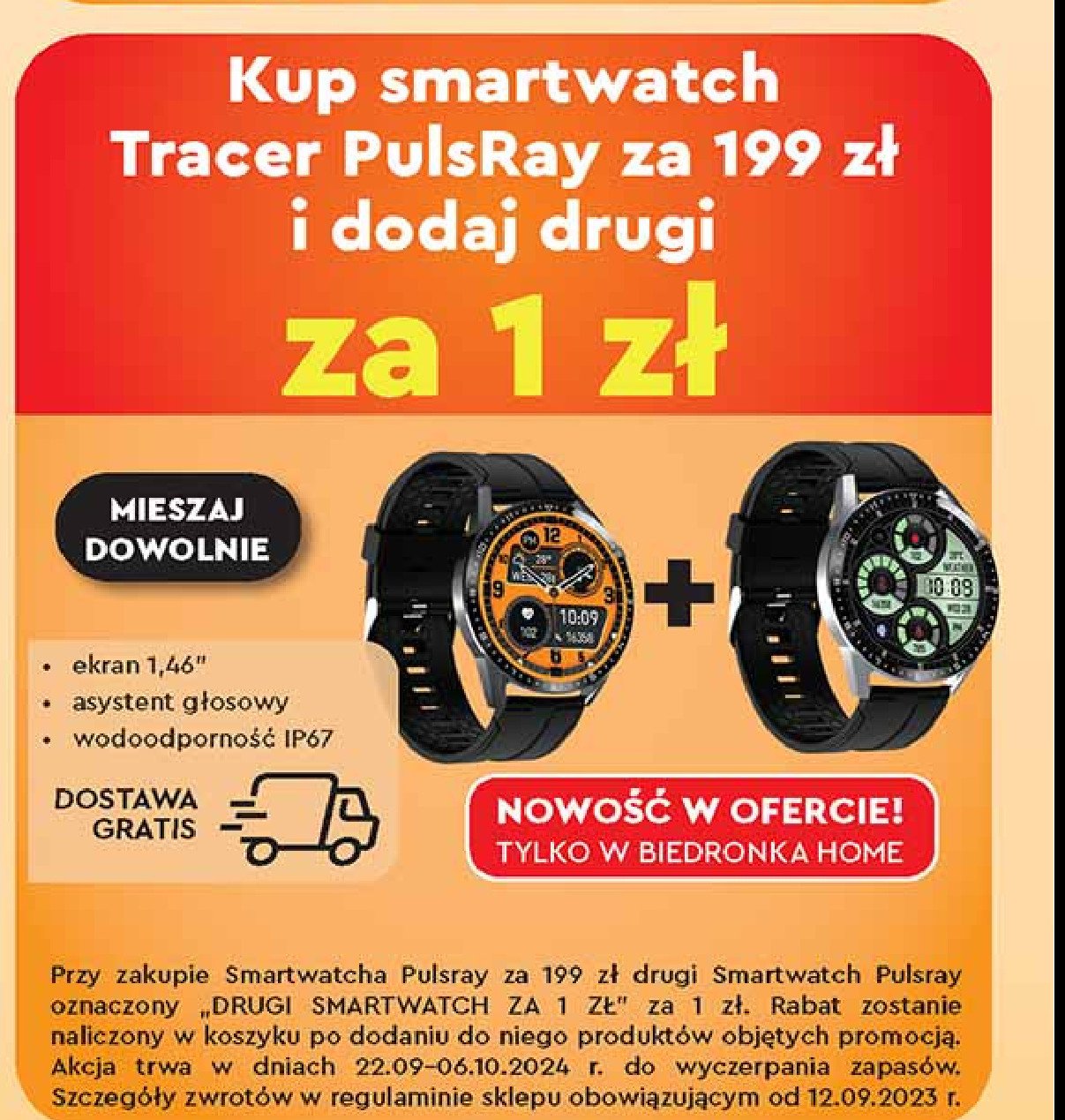 Smartwatch pulsray Tracer promocja w Biedronka