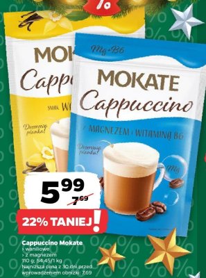 Cappuccino Mokate z magnezem promocja w Netto