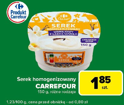 Serek wanilia Carrefour promocja