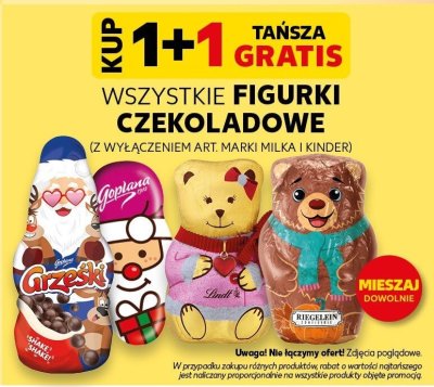 Figurki czekoladowe wszystkie rodzaje promocja w Kaufland