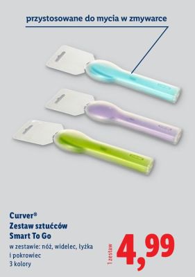 Zestaw sztućców Smart To Go Curver promocja w Lidl